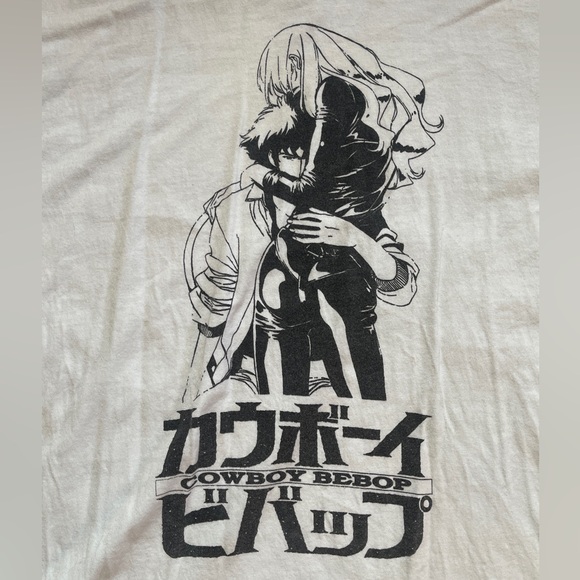 Cowboy Bebop White Graphic T-Shirt - Picture 2 of 3